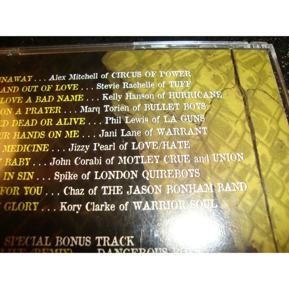 hair metal TRIBUTE TO BON JOVI tuff/hurricane/warrant/la guns - Picture 3 of 3